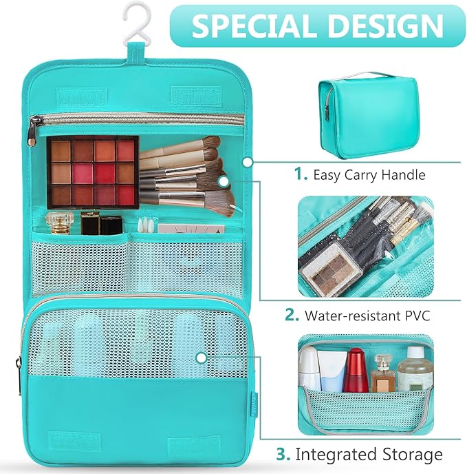 8 Set Packing Cubes for Travel, Gifts for Women Mom,Anti-Tearing Suitcase Organizer for Luggage with Shoe & Hanging Toiletry Bag,OlarHike Vacation Essentials & Accessories for Cruise Ship