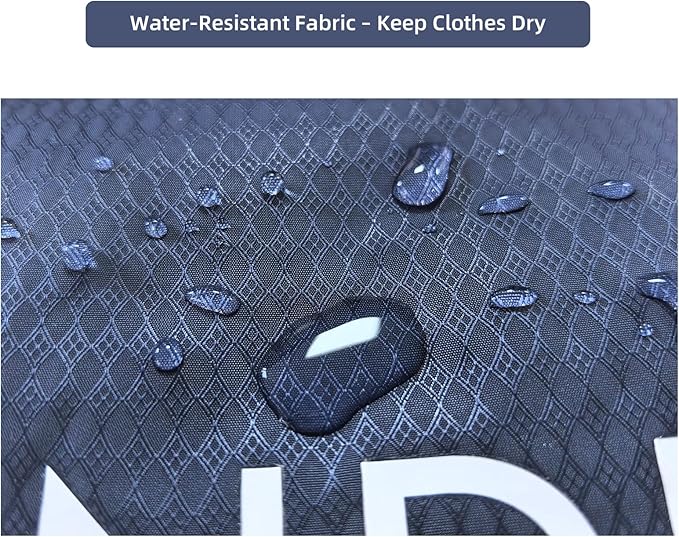 GOGOODA Travel Laundry Bags – Packable & Splash-Resistant Clothes Organizer with Handle | Lightweight, Foldable & Space-Saving for Suitcase, Gym, Beach & Business Trips (Navy Blue)