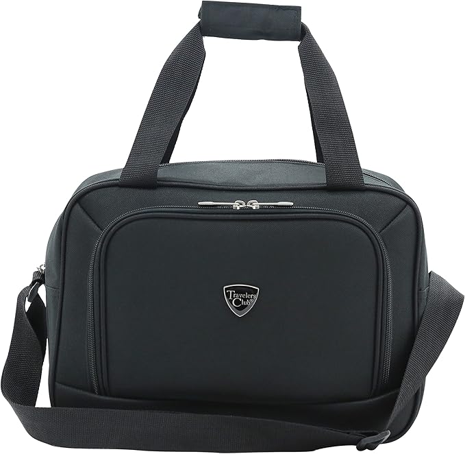 Travelers Club Chicago Hardside Expandable Spinner Luggage, Black, 3 Piece Set