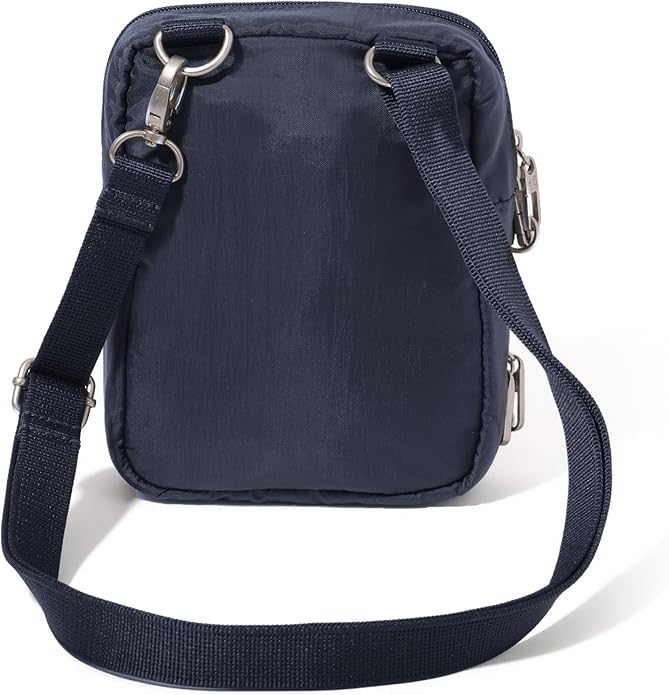 Baggallini Securtex® Anti-theft Mini Everything Crossbody Bag, 6.3"x8.25" Rfid, Locking Zippers & Cut-resistant Strap