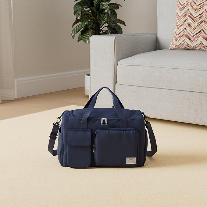 FIORETTO Women's Gym Duffle Bag with Shoes Compartment, 30L Capacity, Ideal for Travel, Gym, Sports, Duffel, Weekender