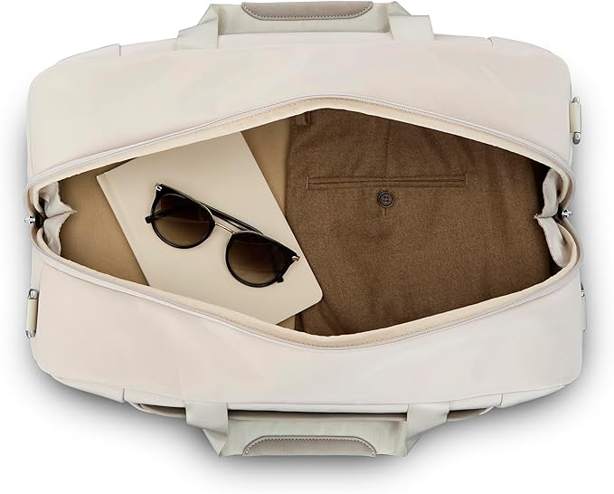 Samsonite Paralux Weekender Duffel Bag, Travel Carry-On Bag with Wide Opening, Drop-Bottom Shoe & Laundry Compartment, AirTag Holder, StackIt Strap - Business & Leisure Travel Bag