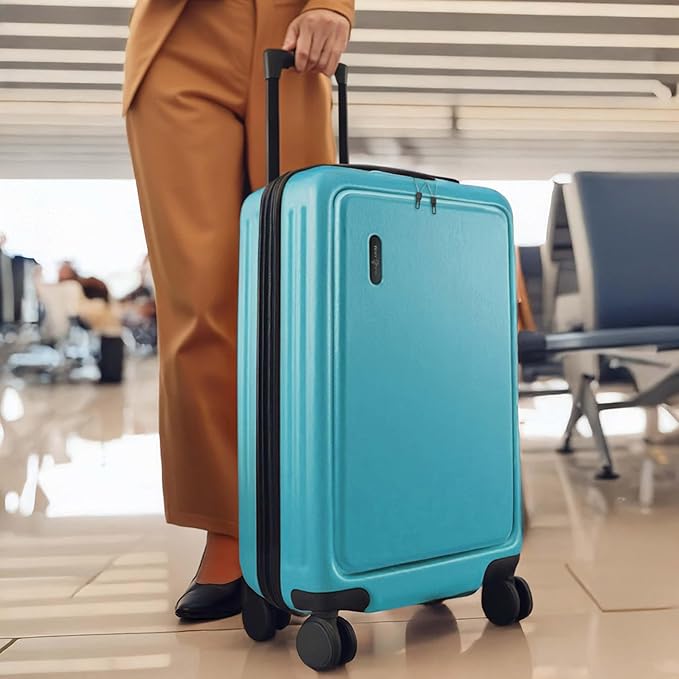 24 Inch Luggage with Spinner Wheels, Hard Shell Suitcase with TSA Locks for Luggage, Travel Large Suitcase, Expandable Hard Shell Suitcases, Teal