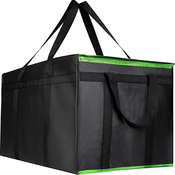 musbus XXXL Insulated Food Delivery Bag Cooler Bags Keep Food Warm Catering Therma for doordash Catering Cooler Bags Keep Food Warm Catering Therma Catering Shopper hot Black