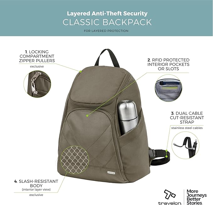 Travelon Anti-Theft Classic Backpack