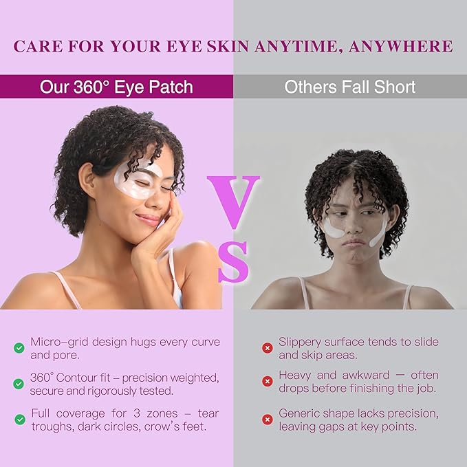 Under Eye Patches with Collagen, Eye Patches for Puffy Eyes and Dark Circles, 360° Under Eye Mask for Puffiness, Wrinkles, Fine Lines, Gifts for Women - Skin Care, 60 Pairs (White)