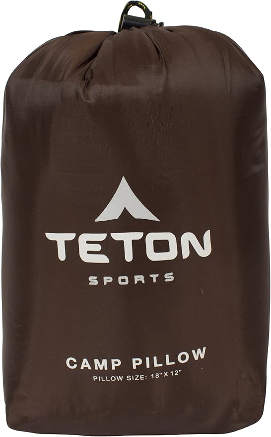 TETON Sports Camp Pillow; Great for Travel, Camping and Backpacking; Washable, Color