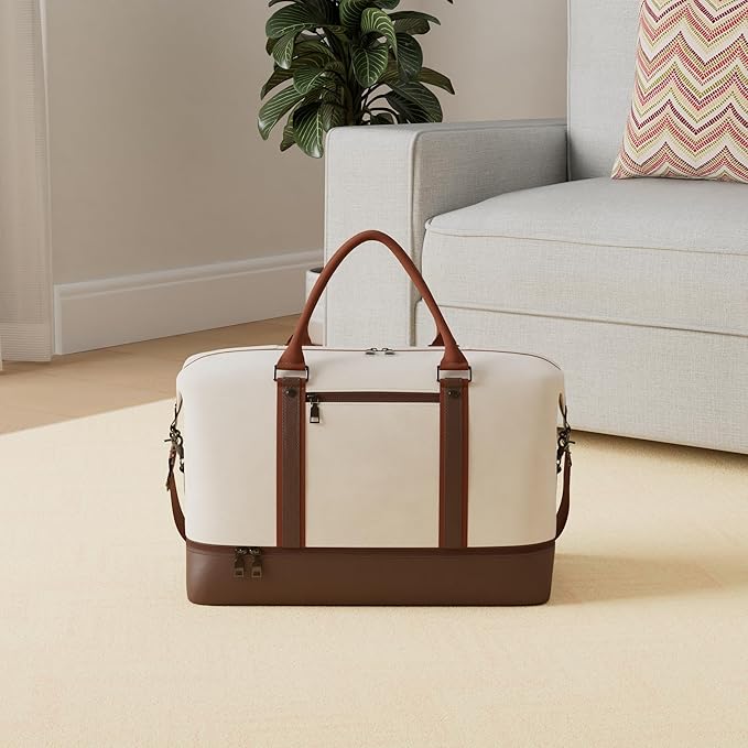 Weekender Overnight Bag Carry On Bag Travel Bag with Shoe Pouch