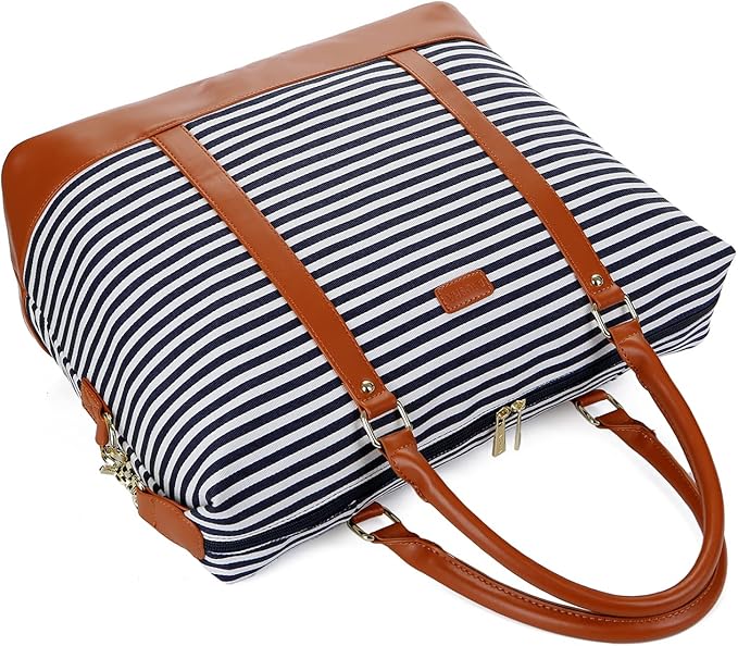 BAOSHA HB-28 Ladies Women Canvas Travel Weekender Bag Overnight Carry-on Duffel Tote Bag