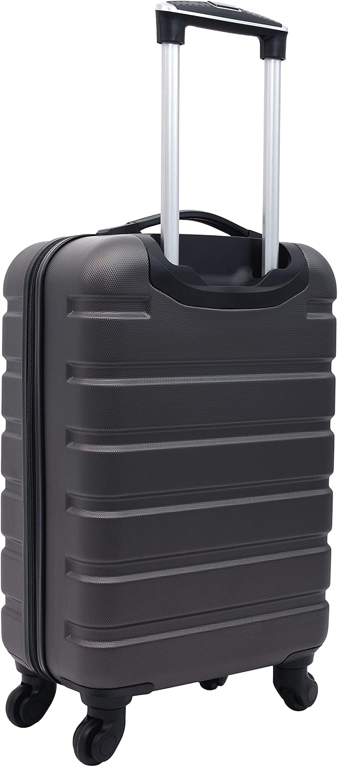 Wrangler 22" Hardside Spinner Carry-On Luggage, Charcoal