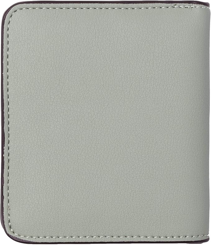 Toughergun Women’s Small Slim Leather Wallet with RFID Protection, Compact Bifold Mini Purse with Clear ID Window