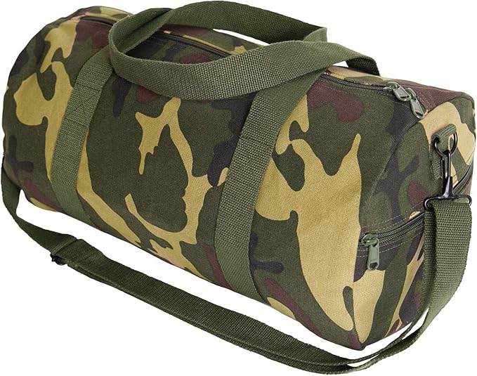 Rothco Heavy-Duty Canvas Shoulder Duffle Bag - Rugged Travel Gym Gear Equipment Bag