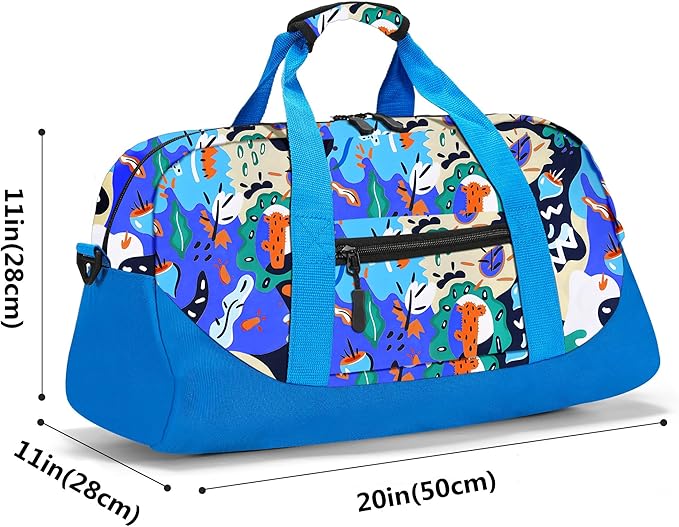Stumdo Kids Overnighter Duffel Bags for kids, Carry-On Size & Ideal for School Practice or Overnight Travel Weekender Tote for Travel Gym Sport bag for Boys & Girls (11lchong)