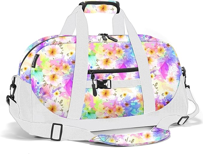 Stumdo Kids Overnighter Duffel Bags for kids, Carry-On Size & Ideal for School Practice or Overnight Travel Weekender Tote for Travel Gym Sport bag for Boys & Girls (11-fhua)