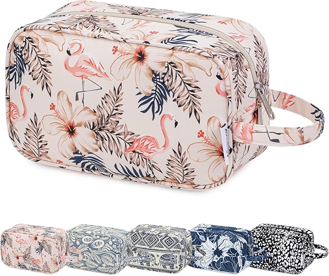 Narwey Travel Toiletry Bag for Women Traveling Dopp Kit Men Travel Bag for Toiletries Cosmetic Bag Makeup Bag Medicine Bag for Traveling