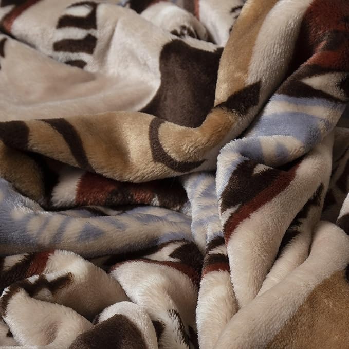 CARSTENS, INC. Travel Blanket, Premium Compact 2-in-1 Airplane Blanket/Pillow, Buffalo Stripe
