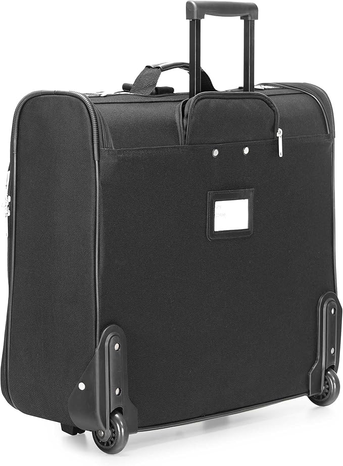 Travel Select Amsterdam Business Rolling Garment Bag, Softside Expandable Rolling 2-Wheeled Suit Carrier, Gray, One Size