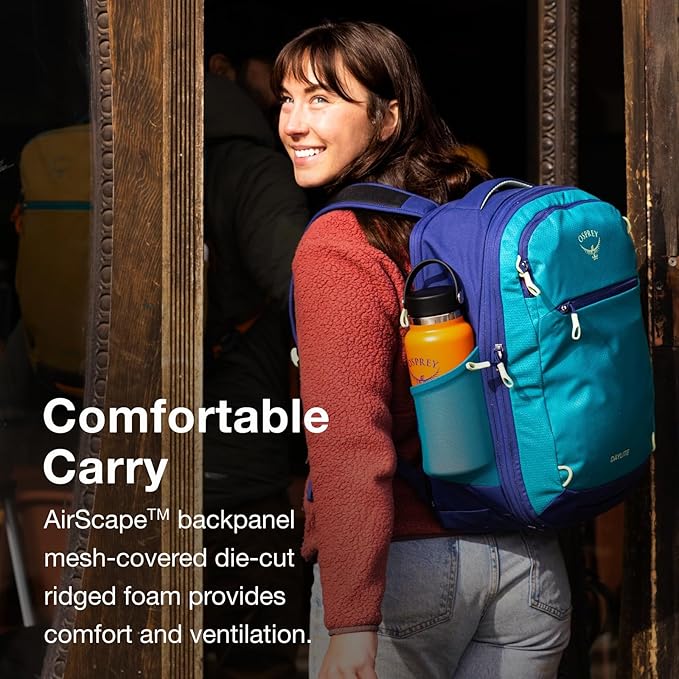 Osprey Daylite Expandable 26+6 Travel Pack, Night Shift Blue