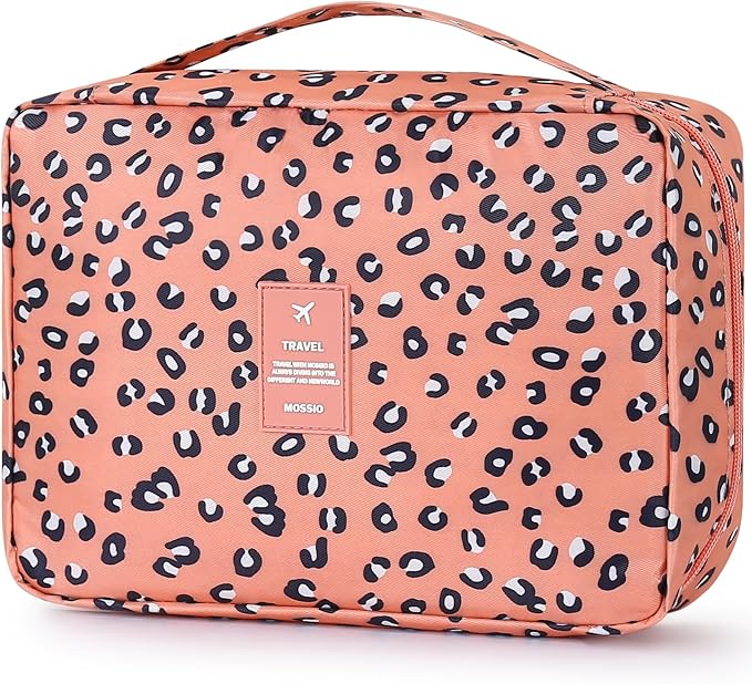 Mossio Hanging Toiletry Bag with Sturdy Hook - Large Portable Cosmetic Makeup Travel Organizer for Men & Women