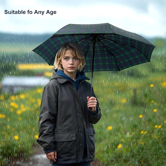 SoulRain Travel Umbrella - Compact Umbrella for Rain - Perfect Large Auto Folding Umbrella - Ideal Car umbrella, Small umbrella, and Travel Companion