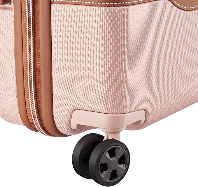 DELSEY PARIS Chatelet Air 2.0 Hardside Luggage with Spinner Wheels, Blush Pink, Carry on Plus 20 Inch