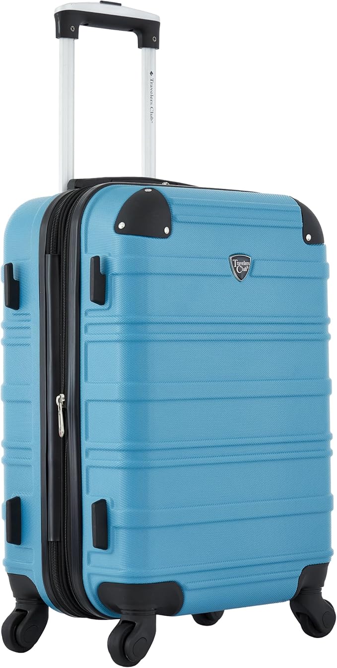Travelers Club Phoenix Luggage, Blue Moon, 22-Inch Carry-On