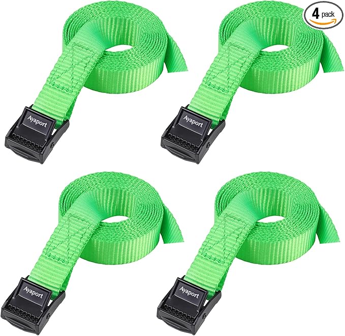Ayaport Lashing Straps with Buckles Adjustable Cam Buckle Tie Down Cinch Strap