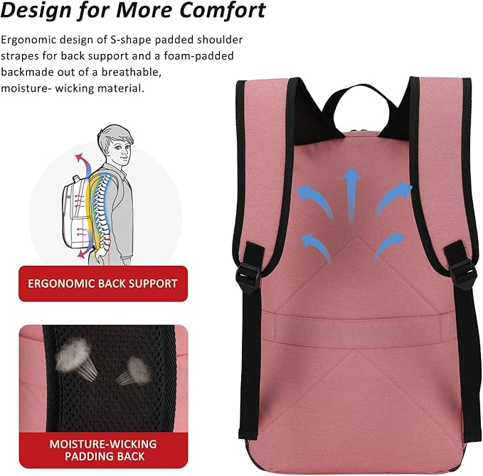 MAXTOP Travel Laptop Backpack Business Anti-theft Backpacks Water Resistant School College Bookbag