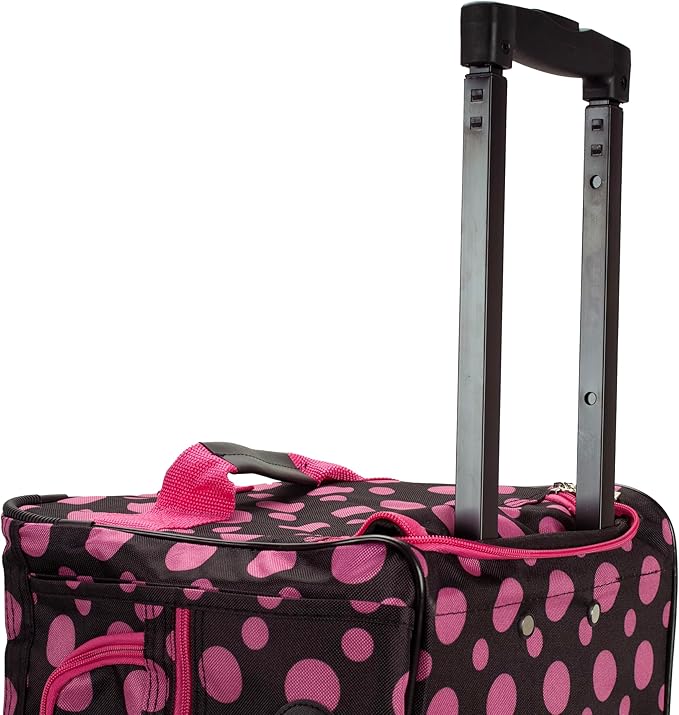 Rockland Rolling Duffel Bag, Black, 22"