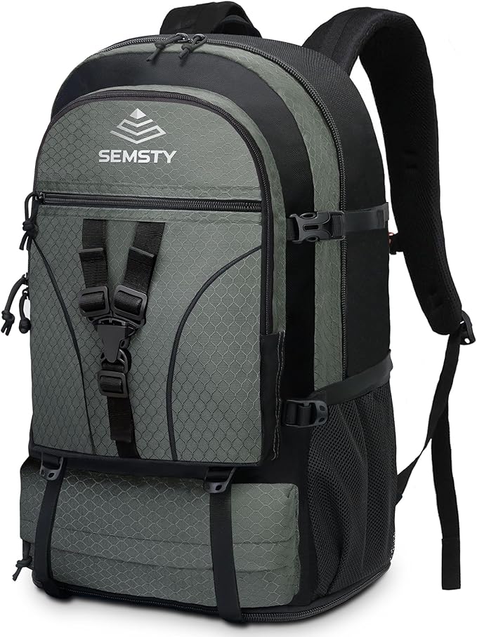 40L/50L Expandable Hiking Backpack for Men and Women, Travel Camping Backpack Flight Approved