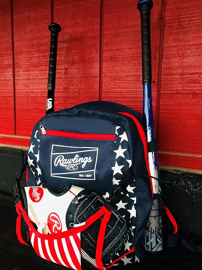 Rawlings | REMIX Backpack Equipment Bag | T-Ball & Youth Baseball / Softball | USA
