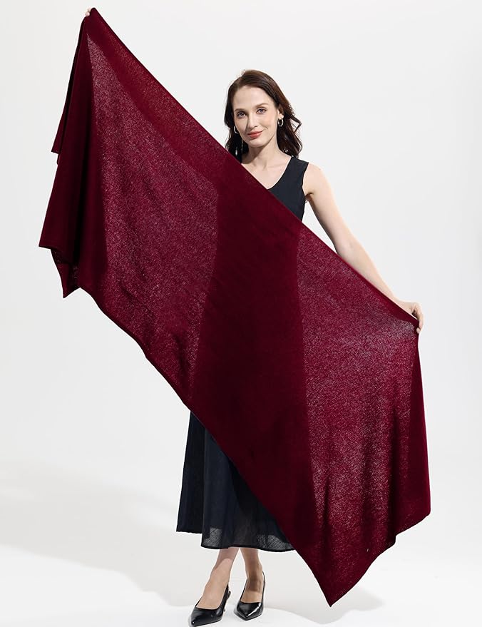 Soft Cashmere Blend Wrap Chic Scarf Stole for Women Wayfarer Travel Extra Large 87"x28"