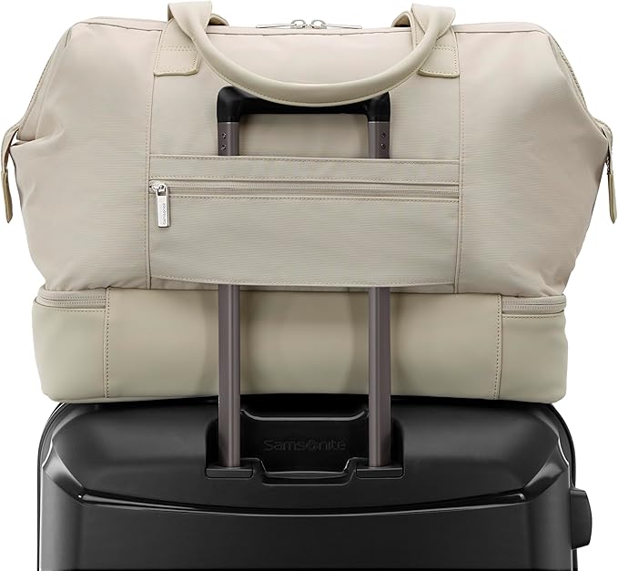 Samsonite Better Than Basics Weekender Duffle – Drop Bottom Travel Bag with 14” Laptop Compartment, SmartSleeve™