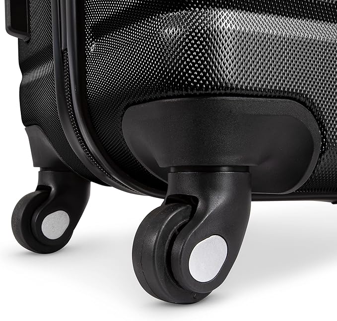Skyway Epic 2.0 Hardside 4-Wheel Spinner, Lightweight Suitcase, Unisex, Stylish, Men and Women, Carry-on, 20-inch, Black