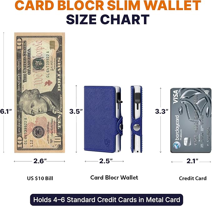 Conceal Plus Pop Up Wallet for Women – Slim Wallet for Small Purse & Crossbody Bag with Quick Card Access and RFID Blocking – Compact Card Holder (4-6 Card Capacity)