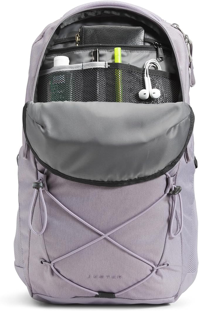 The North Face Women's Jester Everyday Laptop Backpack - Commuter Travel Bag, Laptop Sleeve, Water-Repellent, Minimal Grey Dark Heather/Minimal Grey-NPF, One Size