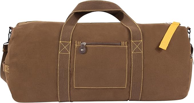 Rothco Canvas Equipment Duffle Bag – Travel & Gym Bag with Heavyweight Cotton Canvas Material – Great for Storing Gear, Clothing, and More