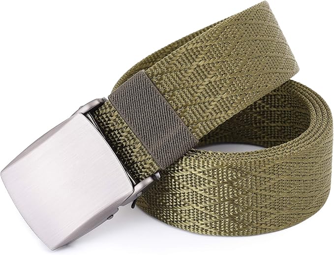 Mile High Life Nylon Web Belt Outdoor Military Belt With TSA Safe Plastic Buckle Belt