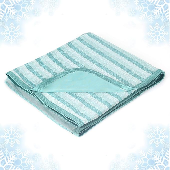 Ailemei Direct Cooling Blanket for Hot Sleepers, Double Sided Cold Effect, Queen Size Lightweight Breathable Summer Large Big Blankets for Bed,Transfer Heat to Keep Body Cool Night Sweats, 90"x90"