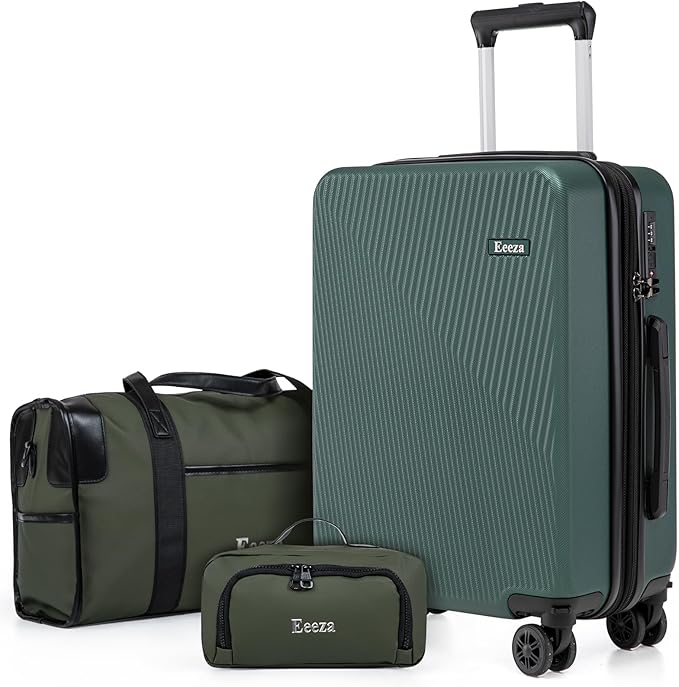 Expandable Carry on Luggage Sets,Suitcases with Detachable Wheels Hardshell 22x14x9 Airline Approved,Lightweight Luggage Set with TSA Lock,Carry on Suitcase