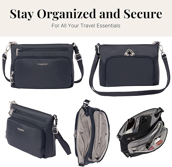 Baggallini Securtex Anti-Theft Keepsake Crossbody