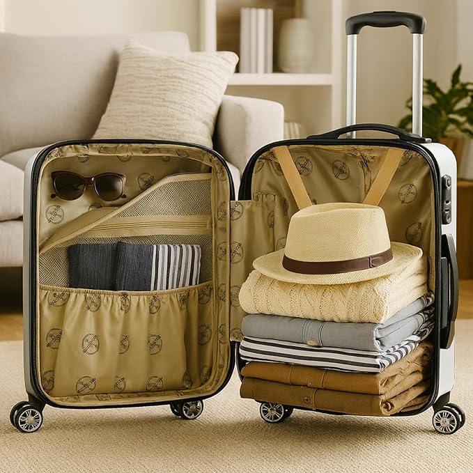 World Traveler Butterfly Luggage, 4-Piece Set