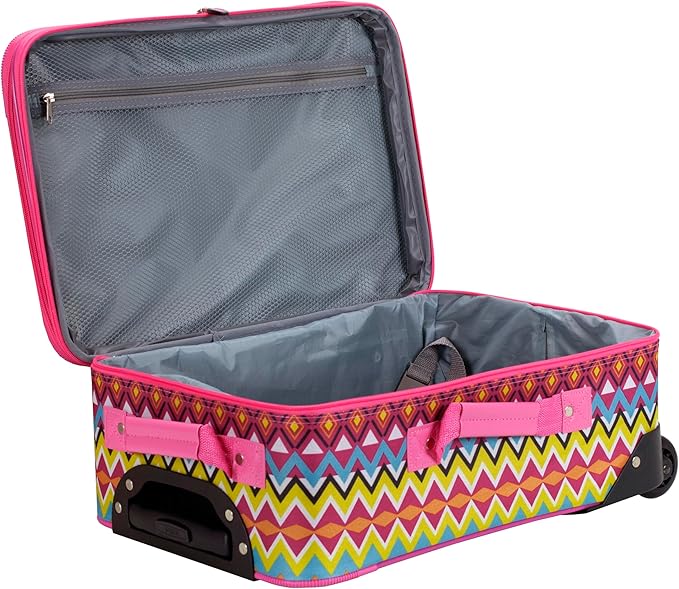 Rockland Fashion Softside Upright Luggage Set, Tribal, 2-Piece (14/19)