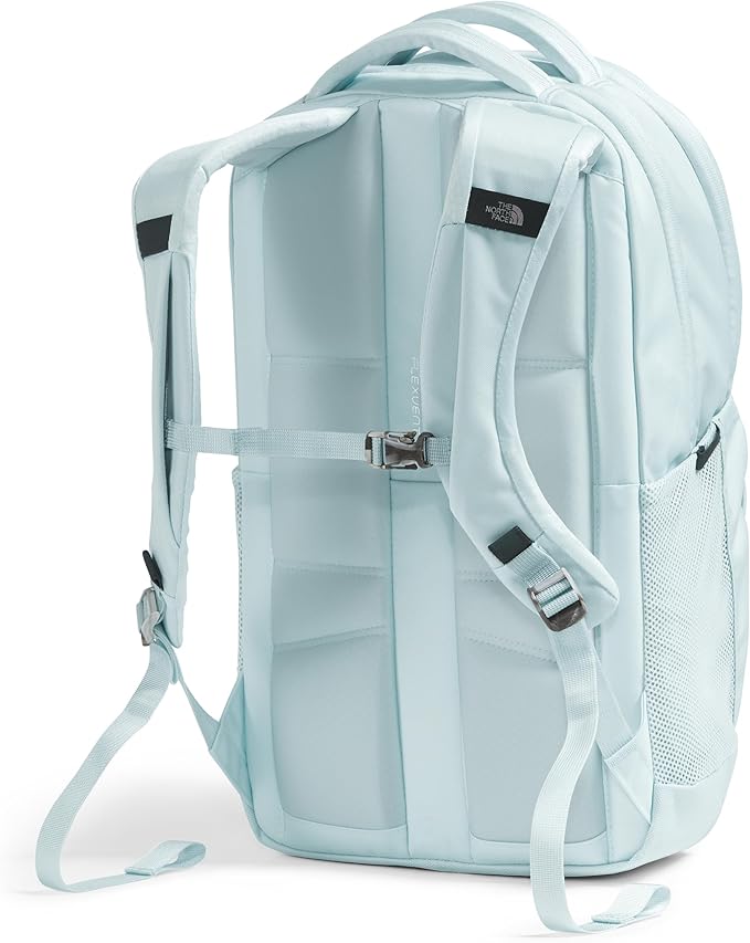 The North Face Women's Jester Everyday Laptop Backpack - Commuter Travel Bag, Laptop Sleeve, Water-Repellent, Ice Blue/TNF Black, One Size