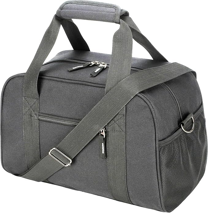 SeaRock 14 inch Small Gym Bag for Men & Women, Mini Duffle Bag for Travel Sports, Lightweight Carry On Duffel Bag, Dark Grey