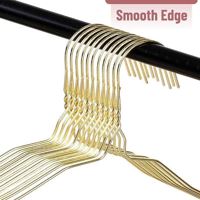 Mr. Pen Gold Metal Hangers - 10 Pack, Wire Coat Hangers for Clothes