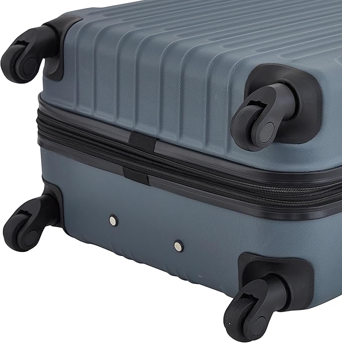 Travelers Club Midtown Hardside 4-Piece Luggage Travel Set, Slate