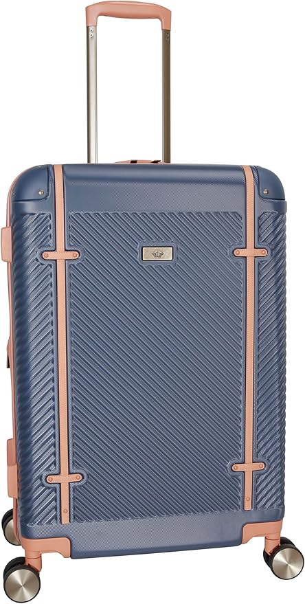Dockers Spectra Hardside Expandable 8-Wheel Spinner Checked Luggage, 3-Piece Set, India Ink