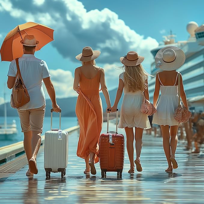 Cruise Ship Essentials for Royal Caribbean & Celebrity Cruise Luggage Tag Holders 2025 for Cruise Lovers Cruise Accessories
