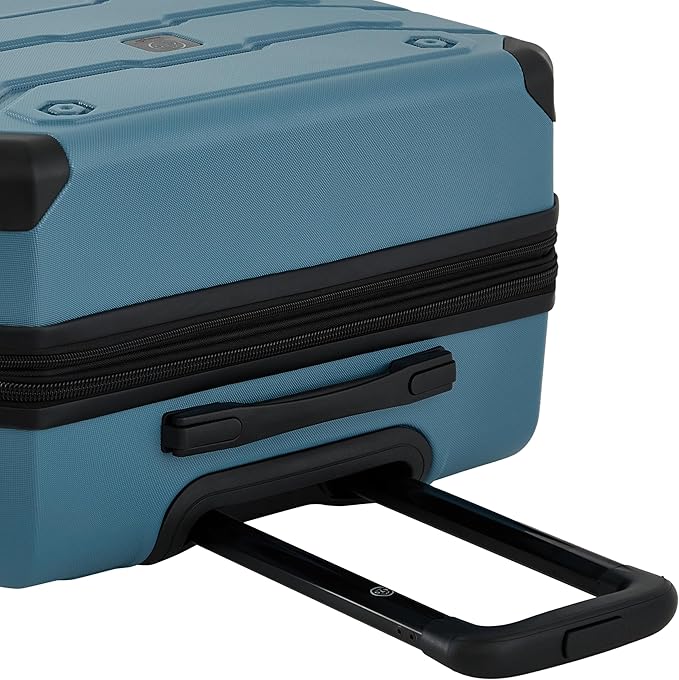 Wrangler ATG Trailway Expandable Hardside Luggage, Storm Blue, 22" Carry-On